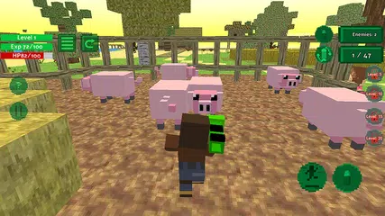 Pixel Shooting Blocky Island APK download