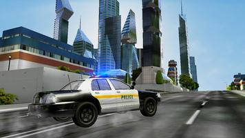 قيادة سيارة شرطة المدينة الملصق