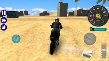 Police Motorbike Desert City скриншот 1