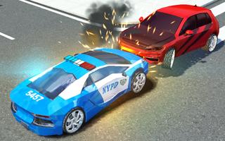 Police Car Patrol Crime City 海报