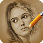 Pencil Camera Face Sketch App آئیکن