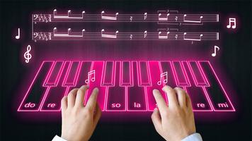 Hologram Piano Prank syot layar 1