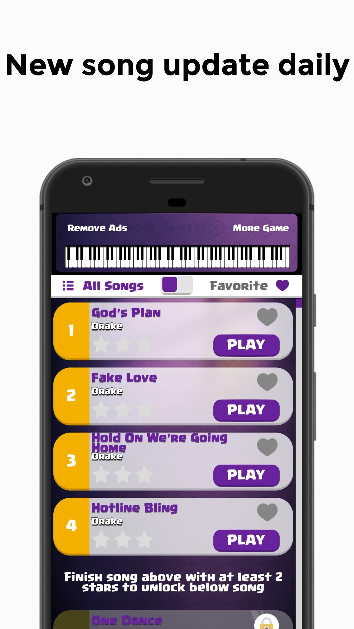 Piano Games Drake Gods Plan Piano Tiles 2 For Android - 