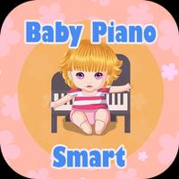 Piano Cute Baby Affiche