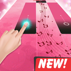 Pink KPOP Piano Tile Star Music Games icon