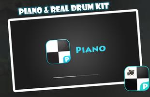 Piano & Real Drum Kit Free Affiche