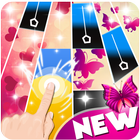 Pink Piano Butterfly Game icon