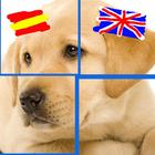 Inglés y Puzzles: Animales-icoon
