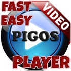 Pigos Video Player (Fast,Easy) أيقونة