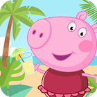 Peppa in the beach icon