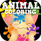 Animal Coloring Book for kids icône