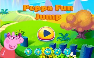 Peppa Fun Pig Jump Poster