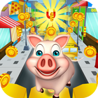 Pig Rush: Run, Dash & Surf, Free Peppa Subway Game icon