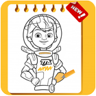 How To Color Miles from Tomorrowland for adult আইকন