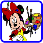 How to color Minnie Mouse & Mickey আইকন