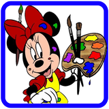 How to color Minnie Mouse & Mickey ikon