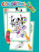 How to color Minnie Mouse & Mickey Plakat