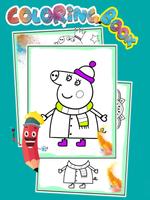 How to color Peppa Pig Coloring book for Adult capture d'écran 1