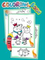 How to color Peppa Pig Coloring book for Adult screenshot 2