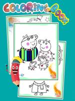 How to color Peppa Pig Coloring book for Adult screenshot 3