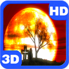 Halloween Moon Mystery Red Sky icon