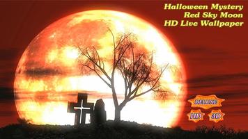 Halloween Moon Mystery Red Sky تصوير الشاشة 1