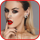 Piercing photo editor icono