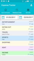 Expense Tracker captura de pantalla 1