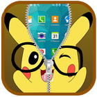 Pika Zipper Lock Screen أيقونة