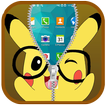 Pikachu Zipper Lock Screen