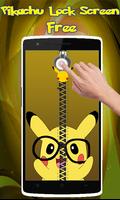 Pikachu Zipper Lock Screen poster