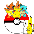 Dibuja a Pikachu y sus amigos icono