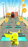 Subway Pikachu City Runner Plakat