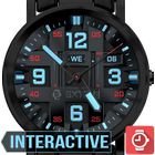 Blue neon SXT3 RD Watch Face icône