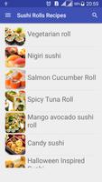 Sushi Rolls Recipes capture d'écran 1