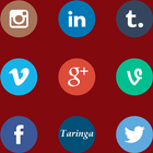 Social networks book icon