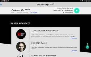 برنامه‌نما Pioneer DJ Radio عکس از صفحه
