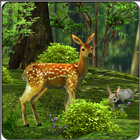 3D Nature Deer Live Wallpaper icône