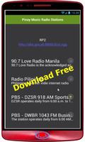 Stations de radio de musique de Pinoy Affiche