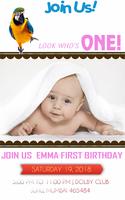 birthday invitation free الملصق