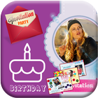 Birthday Invitation Card Landscape icon