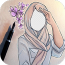 Hijab Sketch Photo Frames APK