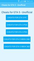 Cheats for GTA 5 - Unofficial โปสเตอร์