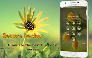 Spring Rose Pin Screen Lock Affiche