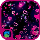 3D Neon hearts live wallpaper APK