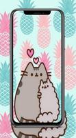 Cute Pusheen Cat Wallpaper HD постер