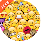 Cute Emoji, Sticker, Emoticons - Emoji Wallpaper icône