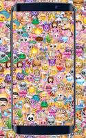 Cute Emoji, Sticker, Emoticons - Emoji Wallpaper capture d'écran 1