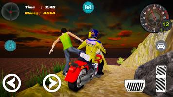 Hill Climb Bike Taxi Rider اسکرین شاٹ 1