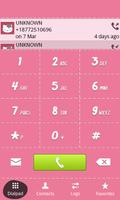 Pink Dialer Contact app free โปสเตอร์